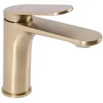 REA Waschbeckenarmatur, Gold, Metall, 10x15x14.2 cm, Badezimmer, Waschbecken &