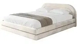 Altdecor Polsterbett, Beige, Textil, H3 + H4, 180x200 cm, Schlafzimmer, Betten,
