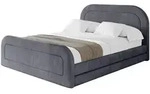 Altdecor Polsterbett, Dunkelgrau, Textil, H3 + H4, 180x200 cm, Schlafzimmer,...