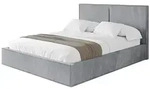Altdecor Polsterbett, Hellgrau, Textil, H3 + H4, 120x200 cm, Schlafzimmer,...