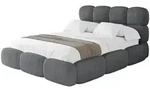 Altdecor Polsterbett, Anthrazit, Textil, 160x200 cm, Schlafzimmer, Betten,
