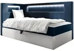 Mirjan24 Boxbett, Wei&szlig;, Blau, Holz, 100x200 cm, Schlafzimmer, Betten,