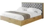Altdecor Polsterbett, Grau, Textil, 140x200 cm, Schlafzimmer, Betten,...