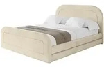 Altdecor Polsterbett, Ecru, Textil, H3 + H4, 120x200 cm, Schlafzimmer, Betten,