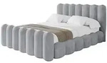 Altdecor Polsterbett, Hellgrau, Textil, 180x200 cm, Schlafzimmer, Betten,