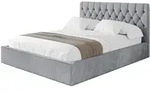 Altdecor Polsterbett, Hellgrau, Textil, 200x200 cm, Schlafzimmer, Betten,
