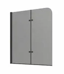 Badplaats Badewanne, Schwarz, Glas, Rechteckig, 100x140 cm, Badezimmer, Baden &