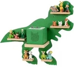 Relaxdays Regal, Gr&uuml;n, Holzwerkstoff, Holz, 59x45x15 cm, Kinderzimmer &