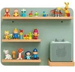 Relaxdays Wandboard, Gr&uuml;n, Holzwerkstoff, Holz, 39x29x15 cm, Kinderzimmer &