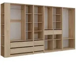 Vicco Kleiderschrank, Sonoma Eiche, Holzwerkstoff, Rechteckig, 380x200x20 cm,
