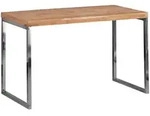 Kadima Design Schreibtisch, Akazie, Metall, Echtholz,Akazie, Rechteckig,Rechteckig,