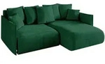 Altdecor Ecksofa, Gr&uuml;n, Kunststoff, 4-Sitzer, 216x177 cm, Wohnzimmer, Sofas &