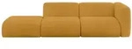 Altdecor Sofa, Currygelb, Kunststoff, 3-Sitzer, L-Form, 296x70x89 cm, Wohnzimmer,