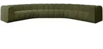 Altdecor Wohnlandschaft, Gr&uuml;n, Textil, 7-Sitzer, U-Form, 373x70x373 cm,...