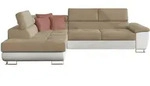 Mirjan24 Ecksofa, Natur, Textil, 6-Sitzer, Ottomane links,Rechteckig, 270x202...