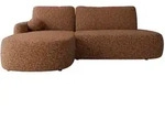 Mirjan24 Ecksofa, Messing, Kunststoff, 5-Sitzer, Ottomane links,L-Form, 274x174...