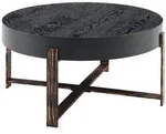 Modfu Couchtisch, Schwarz, Holzwerkstoff, 68x36x68 cm, Wohnzimmer,...