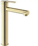 REA Waschbeckenarmatur, Gold, Metall, 4x27.5x16 cm, Badezimmer, Waschbecken &