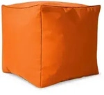 Green Bean Sitzsack-Hocker, Orange, Textil, F&uuml;llung: Styroporkugeln, Oval,...