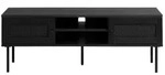 Selsey Tv-Lowboard, Schwarz, Metall, 4 F&auml;cher, Rechteckig, 120x43x40 cm,...