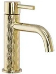 REA Waschbeckenarmatur, Gold, Metall, 5x16.5x15 cm, Badezimmer, Waschbecken &
