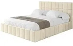 Altdecor Polsterbett, Ecru, Textil, H3 + H4, 160x200 cm, Schlafzimmer, Betten,