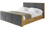 Altdecor Polsterbett, Anthrazit, Textil, H3 + H4, 160x200 cm, Schlafzimmer,...