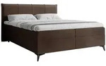 Mirjan24 Boxbett, Braun, Metall, H&ouml;he ca. 16 cm, Rechteckig, 160x200 cm,