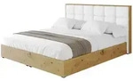 Altdecor Polsterbett, Wei&szlig; Hochglanz, Textil, 120x200 cm, Schlafzimmer, Betten,