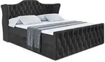 Altdecor Boxbett, Schwarz, Holzwerkstoff, H3, H&ouml;he ca. 20 cm, 200x200 cm,