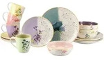 Creatable Kombiservice Armonia, Mehrfarbig, Keramik, 16-teilig, 300 ml,400 ml, Essen