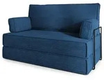 Masseno Bettsofa, Blau, Textil, 2-Sitzer, 140x86x60 cm, Wohnzimmer, Sofas & Couches,