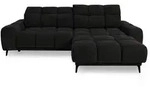 Beautysofa Ecksofa, Schwarz, Textil, L-Form, 275x182 cm, Wohnzimmer, Sofas &...