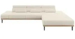 Altdecor Elektrisches, Greige, Textil, 4-Sitzer, L-Form, 316x205 cm, Wohnzimmer,