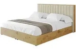 Altdecor Polsterbett, Taupe, Textil, H3 + H4, 200x200 cm, Schlafzimmer, Betten,