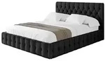 Altdecor Polsterbett, Schwarz, Textil, 120x200 cm, Schlafzimmer, Betten,
