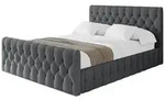 Altdecor Polsterbett, Anthrazit, Textil, 180x200 cm, Schlafzimmer, Betten,