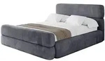 Altdecor Polsterbett, Dunkelgrau, Textil, 200x200 cm, Schlafzimmer, Betten,