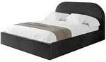 Altdecor Polsterbett, Schwarz, Textil, H3 + H4, 140x200 cm, Schlafzimmer,...