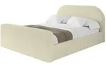 Altdecor Polsterbett, Taupe, Textil, H3 + H4, 120x200 cm, Schlafzimmer, Betten,