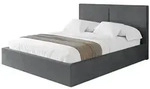 Altdecor Polsterbett, Anthrazit, Textil, 180x200 cm, Schlafzimmer, Betten,