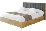 Altdecor Polsterbett, Anthrazit, Textil, H3 + H4, 120x200 cm, Schlafzimmer,...