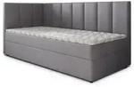 Masseno Boxbett, Grau, Holz, 80x200 cm, Schlafzimmer, Betten, Boxspringbetten