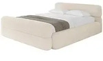 Altdecor Polsterbett, Creme, Textil, H3 + H4, 160x200 cm, Schlafzimmer, Betten,
