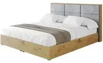 Altdecor Polsterbett, Hellgrau, Textil, H3 + H4, 140x200 cm, Schlafzimmer,...
