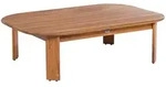 Beliani Outdoor-Couchtisch, Braun, Holz, Rechteckig, 80x36x120 cm, Gartenm&ouml;bel,