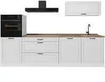 Vicco K&uuml;chenzeile, Wei&szlig;, Wei&szlig;, Holzwerkstoff, Rechteckig, 280x143x60 cm,...