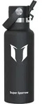 Trinkflasche, Schwarz, Metall, 7x7 cm, Kaffee & Tee, Kannen, Trinkflaschen