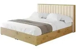 Altdecor Polsterbett, Ecru, Textil, H3 + H4, 160x200 cm, Schlafzimmer, Betten,