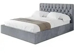 Altdecor Polsterbett, Grau, Textil, 200x200 cm, Schlafzimmer, Betten,...